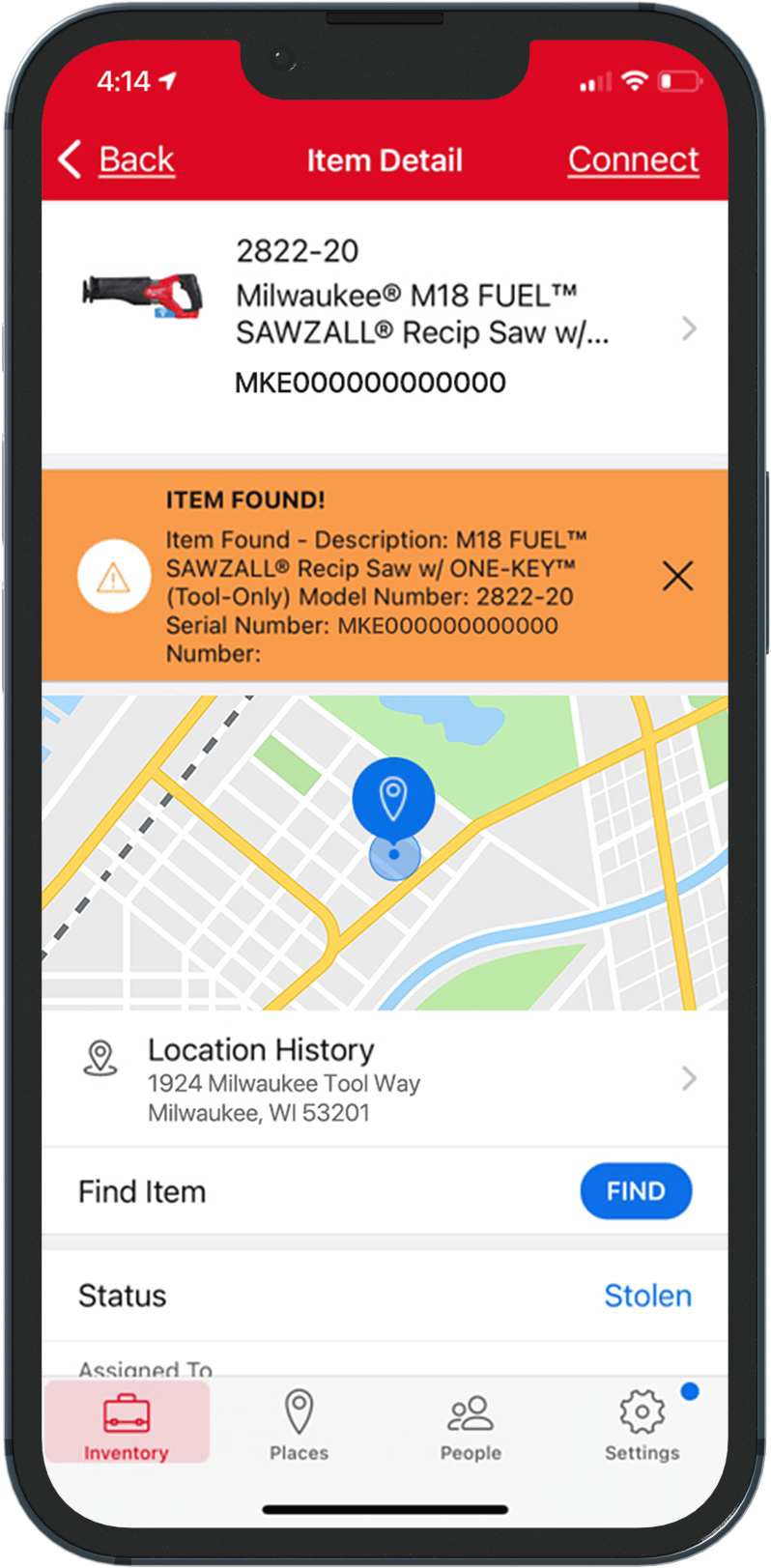 Bluetooth Tracking Tag Setup: Inventory App